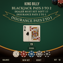 KingBilly - Blackjack - Stratēģijas Spēle